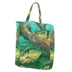 Peacock Bass Fishing Giant Grocery Tote by Sarkoni