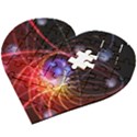 Physics Quantum Physics Particles Wooden Puzzle Heart View2