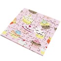 Cupcakes Wallpaper Paper Background Wooden Puzzle Square View2