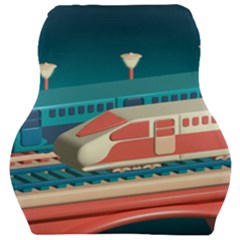 Bridge Transportation Train Toys Car Seat Velour Cushion  by Modalart