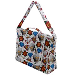 Full Color Flash Tattoo Patterns Box Up Messenger Bag by Bedest