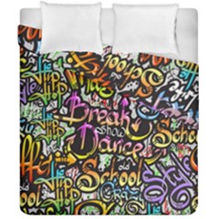 Graffiti Word Seamless Pattern Duvet Cover Double Side (california King Size) by Bedest