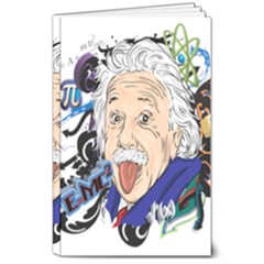 Albert Einstein Physicist 8  X 10  Softcover Notebook by Maspions
