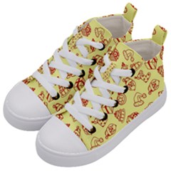 Bw Christmas Icons   Kids  Mid-top Canvas Sneakers by ConteMonfrey