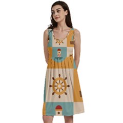 Nautical Elements Collection Classic Skater Dress by Grandong