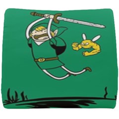 Adventure Time The Legend Of Zelda Seat Cushion by Sarkoni