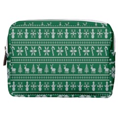 Wallpaper Ugly Sweater Backgrounds Christmas Make Up Pouch (medium) by artworkshop