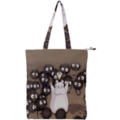 Cute Anime Scenery Artwork Fanart Double Zip Up Tote Bag by Bedest