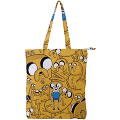 Adventure Time Finn Jake Cartoon Double Zip Up Tote Bag by Bedest