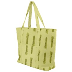 Yellow Pineapple Zip Up Canvas Bag by ConteMonfrey