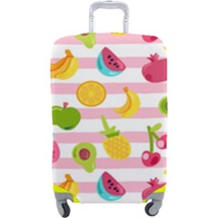 Tropical Fruits Berries Seamless Pattern Luggage Cover (large) by Ravend
