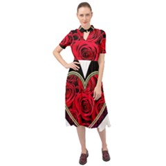Love Design Keyhole Neckline Chiffon Dress by TShirt44