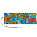 World Map Roll Up Canvas Pencil Holder (M) View1