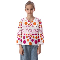 Be Yourself Pink Orange Dots Circular Kids  Sailor Shirt by Ket1n9
