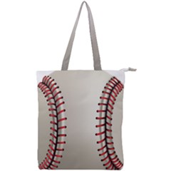 Baseball Double Zip Up Tote Bag by Ket1n9