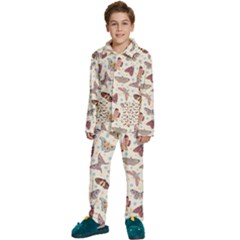 Another Monster Pattern Kids  Long Sleeve Velvet Pajamas Set by Ket1n9