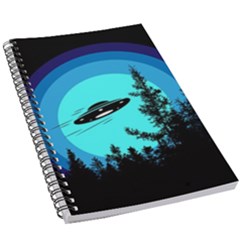 Ufo Alien Night Sky Night 5 5  X 8 5  Notebook by Cendanart