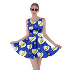 Volt Heart Thunder Blue Skater Dress by CoolDesigns