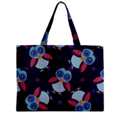 Owl Pattern Background Zipper Mini Tote Bag by Grandong