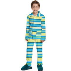 Stripes-3 Kids  Long Sleeve Velvet Pajamas Set by nateshop