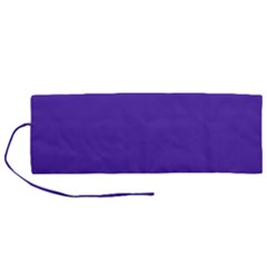 Ultra Violet Purple Roll Up Canvas Pencil Holder (m) by bruzer