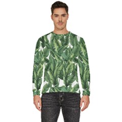 Green Banana Leaves Men s Fleece Sweatshirt by goljakoff