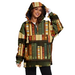 Books Bookshelves Library Fantasy Apothecary Book Nook Literature Study Women s Ski And Snowboard Waterproof Breathable Jacket by Grandong