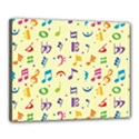 Seamless Pattern Musical Note Doodle Symbol Canvas 20  x 16  (Stretched) View1