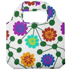 Bloom Plant Flowering Pattern Foldable Grocery Recycle Bag by Maspions