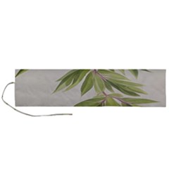 Watercolor Leaves Branch Nature Plant Growing Still Life Botanical Study Roll Up Canvas Pencil Holder (l) by Posterlux