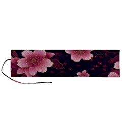 Flower Sakura Bloom Roll Up Canvas Pencil Holder (l) by Maspions