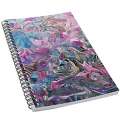 Pink Swirls Blend  5 5  X 8 5  Notebook by kaleidomarblingart