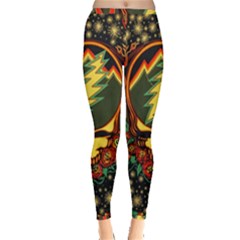 Grateful Dead Scarlet Fire Inside Out Leggings by Perong