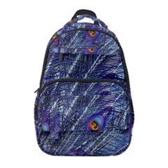 Peacock Bird Feathers Coloured Plumage Carry-on Travel Backpack by Perong