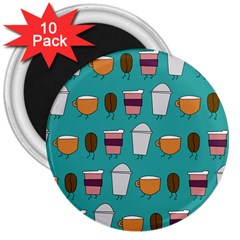 Time For Coffee 3  Button Magnet (10 Pack) by PaolAllen