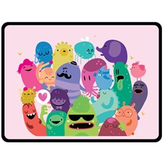 Happy Monsters Fleece Blanket (extra Large) by Contest1771913