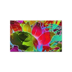 Floral Abstract 1 Sticker (rectangle) by MedusArt