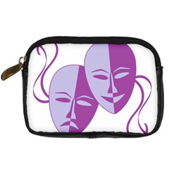 Comedy & Tragedy Of Chronic Pain Digital Camera Leather Case by FunWithFibro