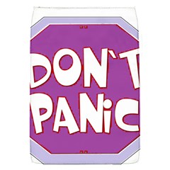Purple Don t Panic Sign Removable Flap Cover (small) by FunWithFibro