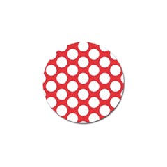 Red Polkadot Golf Ball Marker by Zandiepants