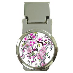 Cherry Bloom Spring Money Clip With Watch by TheWowFactor