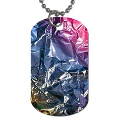 Texture   Rainbow Foil By Dori Stock Dog Tag (two-sided)  by TheWowFactor
