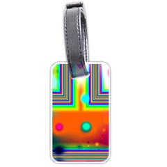 Crossroads Of Awakening, Abstract Rainbow Doorway  Luggage Tag (one Side) by DianeClancy