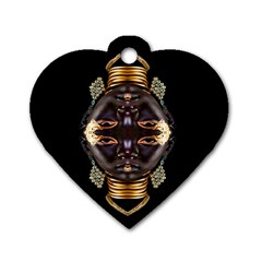 African Goddess Dog Tag Heart (two Sided) by icarusismartdesigns