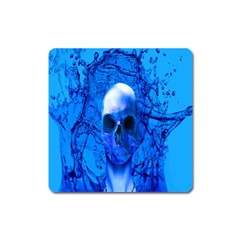 Alien Blue Magnet (square) by icarusismartdesigns