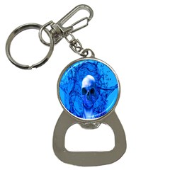 Alien Blue Bottle Opener Key Chain by icarusismartdesigns