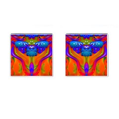 Lava Creature Cufflinks (square) by icarusismartdesigns