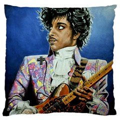 His Royal Purpleness Large Flano Cushion Case (two Sides) by retz