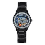 Blue Jean Lady Bug Sport Metal Watch (Black) Front