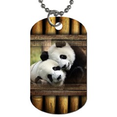 Panda Love Dog Tag (one Sided) by TheWowFactor